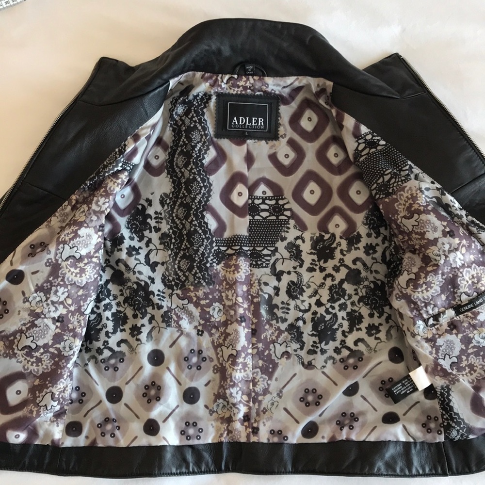 Adler Collection Black Leather Jacket - Picture 5 of 8